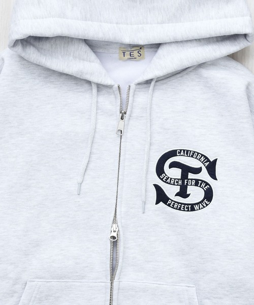 The Endless Summer(エンドレスサマー)の「TES LOCAL CREW ZIP PARKA / スウェットジップパーカー(パーカー・メンズ・グレー/ブラウン/ブラック・SMALL/MEDIUM/LARGE/X-LARGE)」の12枚目の写真
