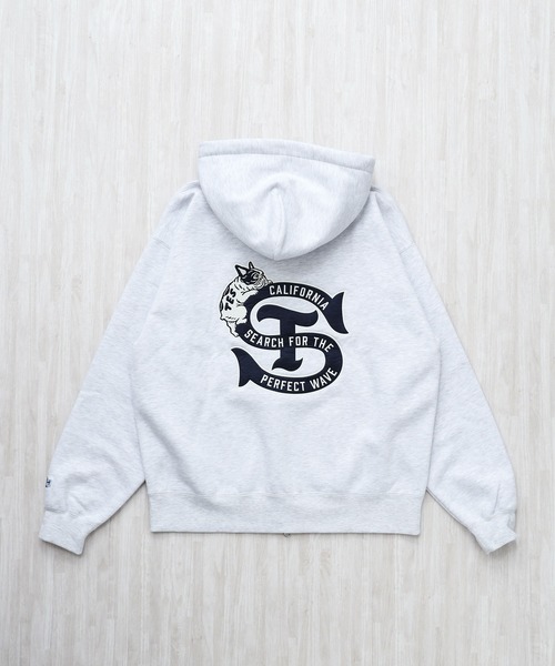 The Endless Summer(エンドレスサマー)の「TES LOCAL CREW ZIP PARKA / スウェットジップパーカー(パーカー・メンズ・グレー/ブラウン/ブラック・SMALL/MEDIUM/LARGE/X-LARGE)」の13枚目の写真