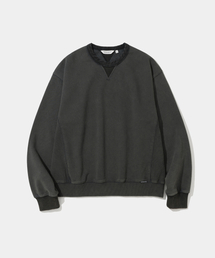salt washed sweatshirt charcoal