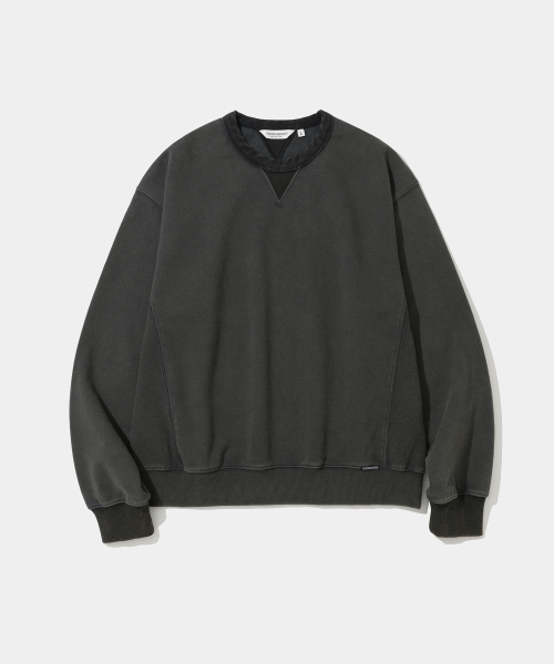 UNIFORM BRIDGE(ユニフォームブリッジ)の「salt washed sweatshirt charcoal(スウェット・メンズ・その他・SMALL/MEDIUM/LARGE/X-LARGE/XX-LARGE)」の1枚目の写真