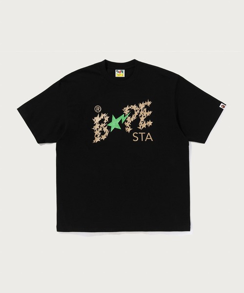A BATHING APE(アベイシングエイプ)の「METALLIC BAPE STA LOGO RELAXED FIT TEE(Tシャツ/カットソー・メンズ・ホワイト/ネイビー/ブラック・LARGE/XX-LARGE/MEDIUM/SMALL/X-LARGE)」の2枚目の写真