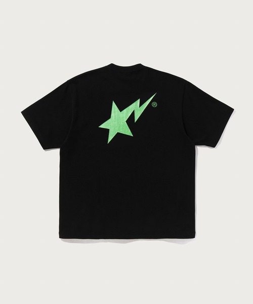 A BATHING APE(アベイシングエイプ)の「METALLIC BAPE STA LOGO RELAXED FIT TEE(Tシャツ/カットソー・メンズ・ホワイト/ネイビー/ブラック・LARGE/XX-LARGE/MEDIUM/SMALL/X-LARGE)」の5枚目の写真