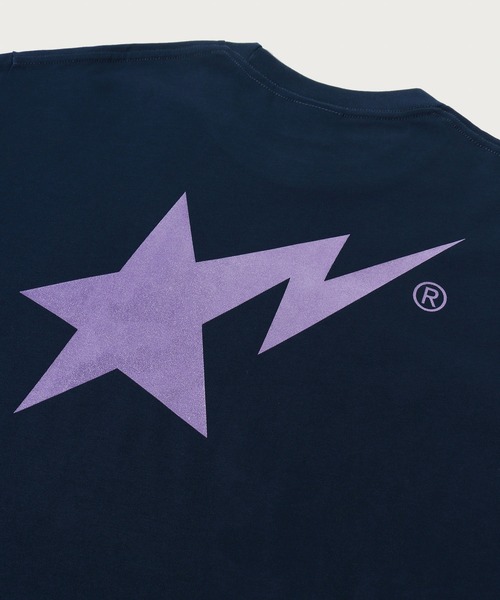 A BATHING APE(アベイシングエイプ)の「METALLIC BAPE STA LOGO RELAXED FIT TEE(Tシャツ/カットソー・メンズ・ホワイト/ネイビー/ブラック・LARGE/XX-LARGE/MEDIUM/SMALL/X-LARGE)」の12枚目の写真