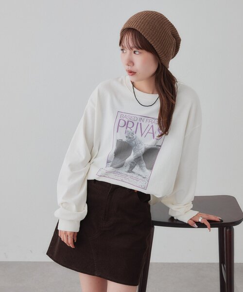 DISCOAT(ディスコート)の「【Enlude】アニマルフォトロンT《ユニセックス》(Tシャツ/カットソー・レディース・オフホワイト/チャコールグレー/ライトベージュ・LARGE/MEDIUM)」の5枚目の写真