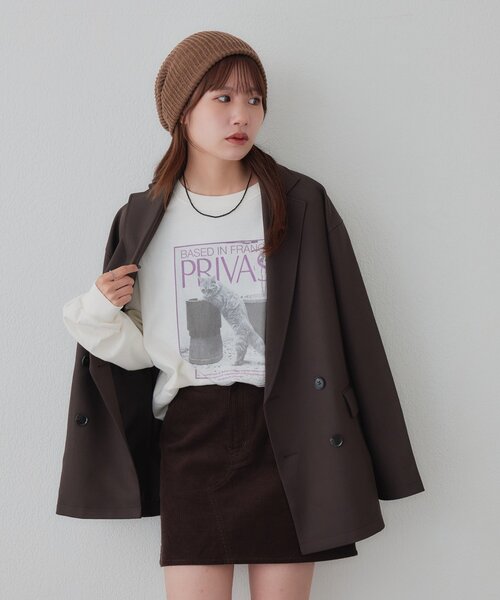 DISCOAT(ディスコート)の「【Enlude】アニマルフォトロンT《ユニセックス》(Tシャツ/カットソー・レディース・オフホワイト/チャコールグレー/ライトベージュ・LARGE/MEDIUM)」の14枚目の写真