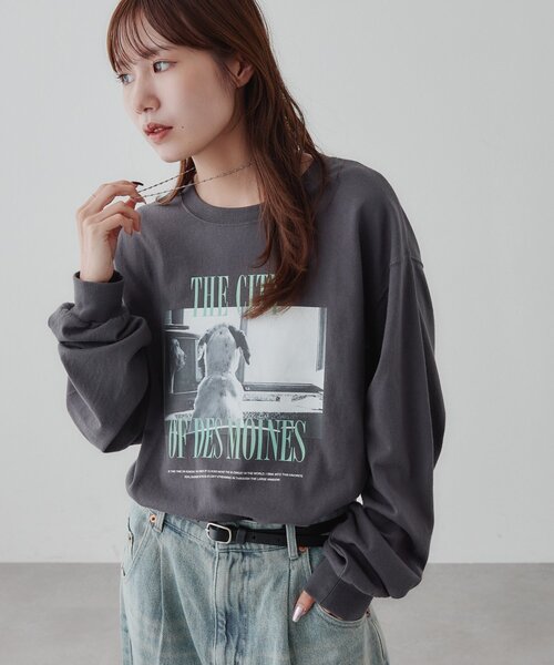 DISCOAT(ディスコート)の「【Enlude】アニマルフォトロンT《ユニセックス》(Tシャツ/カットソー・レディース・オフホワイト/チャコールグレー/ライトベージュ・LARGE/MEDIUM)」の16枚目の写真