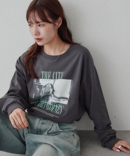 DISCOAT(ディスコート)の「【Enlude】アニマルフォトロンT《ユニセックス》(Tシャツ/カットソー・レディース・オフホワイト/チャコールグレー/ライトベージュ・LARGE/MEDIUM)」の17枚目の写真