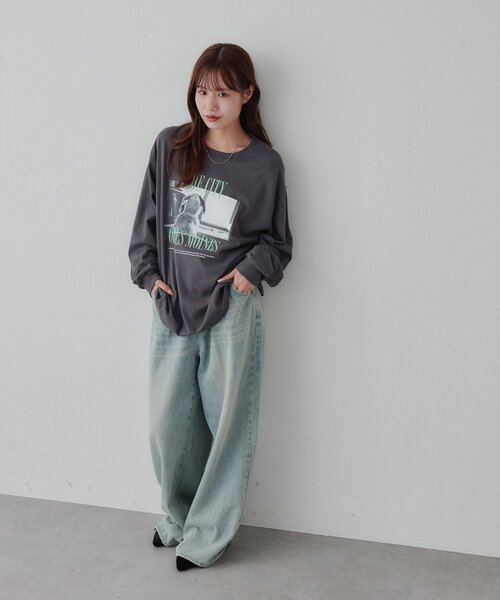 DISCOAT(ディスコート)の「【Enlude】アニマルフォトロンT《ユニセックス》(Tシャツ/カットソー・レディース・オフホワイト/チャコールグレー/ライトベージュ・LARGE/MEDIUM)」の20枚目の写真