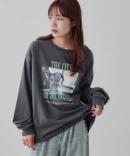 DISCOAT(ディスコート)の「【Enlude】アニマルフォトロンT《ユニセックス》(Tシャツ/カットソー・レディース・オフホワイト/チャコールグレー/ライトベージュ・LARGE/MEDIUM)」の22枚目の写真