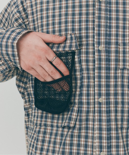 MAISON CLUB(メゾンクラブ)の「【MAISON CLUB】Double Pocket Check Shirt / ダブルポケットチェックシャツ SNF(シャツ/ブラウス・メンズ・グリーン/ブラック/アイボリー・M/L)」の19枚目の写真