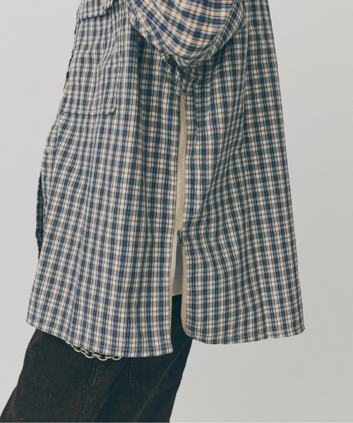 MAISON CLUB(メゾンクラブ)の「【MAISON CLUB】Double Pocket Check Shirt / ダブルポケットチェックシャツ SNF(シャツ/ブラウス・メンズ・グリーン/ブラック/アイボリー・M/L)」の20枚目の写真
