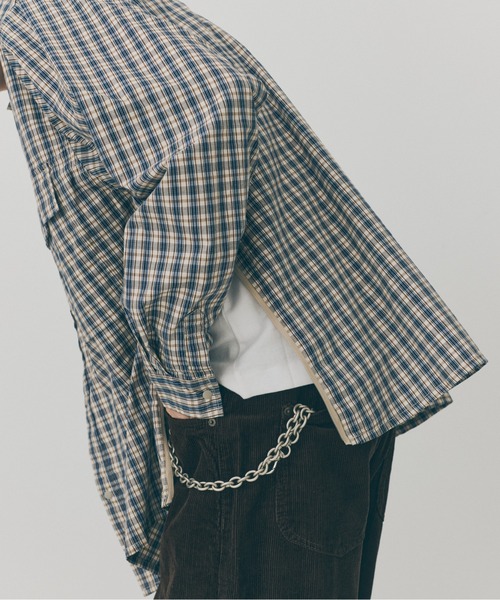 MAISON CLUB(メゾンクラブ)の「【MAISON CLUB】Double Pocket Check Shirt / ダブルポケットチェックシャツ SNF(シャツ/ブラウス・メンズ・グリーン/ブラック/アイボリー・M/L)」の21枚目の写真