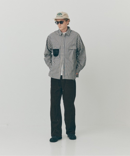 MAISON CLUB(メゾンクラブ)の「【MAISON CLUB】Double Pocket Check Shirt / ダブルポケットチェックシャツ SNF(シャツ/ブラウス・メンズ・グリーン/ブラック/アイボリー・M/L)」の15枚目の写真