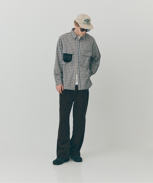 MAISON CLUB(メゾンクラブ)の「【MAISON CLUB】Double Pocket Check Shirt / ダブルポケットチェックシャツ SNF(シャツ/ブラウス・メンズ・グリーン/ブラック/アイボリー・M/L)」の16枚目の写真