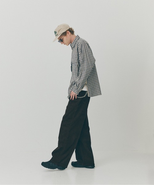 MAISON CLUB(メゾンクラブ)の「【MAISON CLUB】Double Pocket Check Shirt / ダブルポケットチェックシャツ SNF(シャツ/ブラウス・メンズ・グリーン/ブラック/アイボリー・M/L)」の17枚目の写真