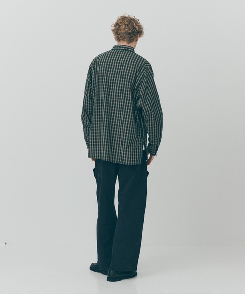 MAISON CLUB(メゾンクラブ)の「【MAISON CLUB】Double Pocket Check Shirt / ダブルポケットチェックシャツ SNF(シャツ/ブラウス・メンズ・グリーン/ブラック/アイボリー・M/L)」の9枚目の写真