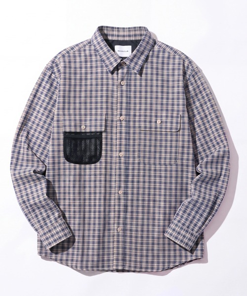 MAISON CLUB(メゾンクラブ)の「【MAISON CLUB】Double Pocket Check Shirt / ダブルポケットチェックシャツ SNF(シャツ/ブラウス・メンズ・グリーン/ブラック/アイボリー・M/L)」の22枚目の写真