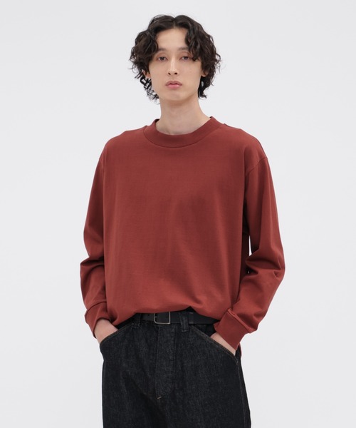 MHL.（エムエイチエル）の「MATTE COTTON JERSEY（Tシャツ/カットソー・メンズ・オフホワイト/グレー/ボルドー・MEDIUM/LARGE）」の3枚目の写真