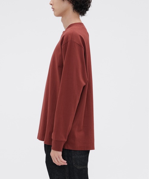 MHL.（エムエイチエル）の「MATTE COTTON JERSEY（Tシャツ/カットソー・メンズ・オフホワイト/グレー/ボルドー・MEDIUM/LARGE）」の14枚目の写真
