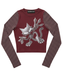AFTER HOURS CAT LONG SLEEVE_RED