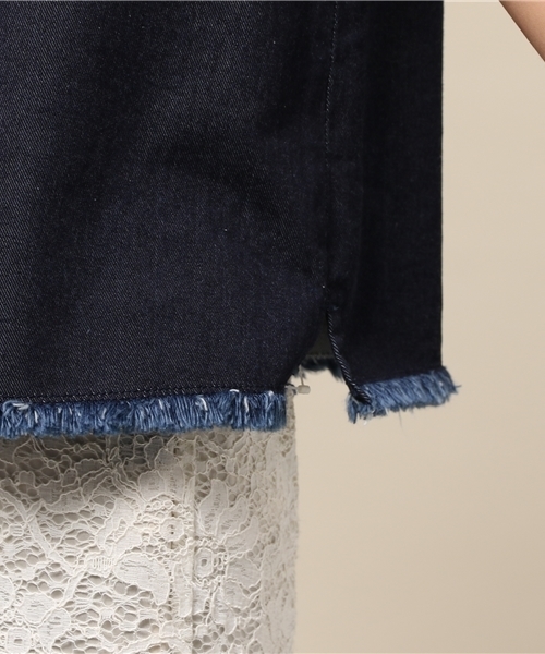 Noble（ノーブル）の「デニムブラウス◆（シャツ/ブラウス・レディース・コバルトブルー・FREE）」の10枚目の写真