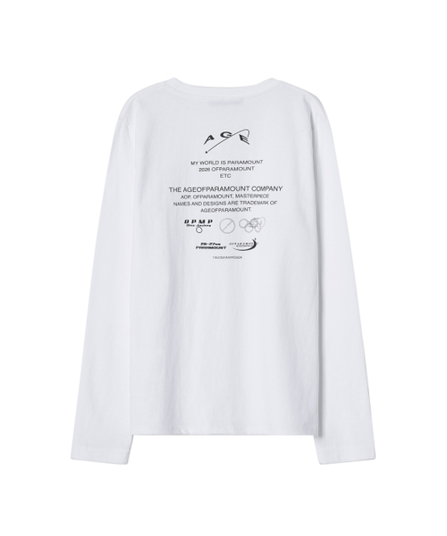AGEOFPARAMOUNT(エイジオブパラマウント)の「バックプリントロングスリーブ(ホワイト)(Tシャツ/カットソー・レディース・その他・FREE)」の2枚目の写真