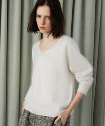 CLANE/クラネ】SQUARE SELEEVE GATHER KNIT TOPS/スクエアスリーブ