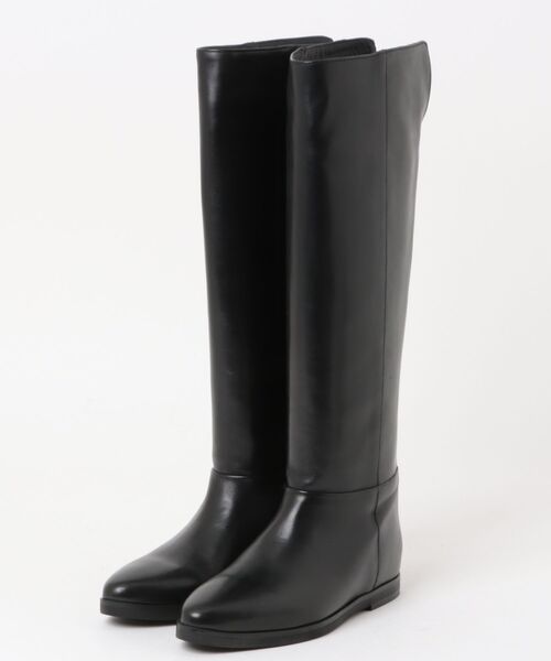CORSO ROMA,9(コルソローマ)の「【CORSO ROMA 9】フラットソールバックジップロングブーツ(W63201)(ブーツ・レディース・ブラウン/ブラック・36/38/37/39/35)」の1枚目の写真