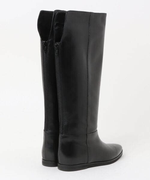 CORSO ROMA,9(コルソローマ)の「【CORSO ROMA 9】フラットソールバックジップロングブーツ(W63201)(ブーツ・レディース・ブラウン/ブラック・36/38/37/39/35)」の3枚目の写真
