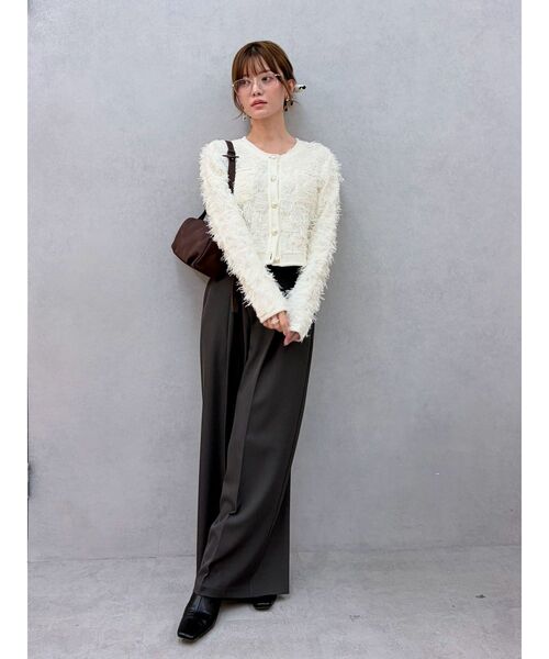 LAGUNAMOON(ラグナムーン)の「カットフリンジニットセットアップ(ワンピース・レディース・アイボリー/ブラック/ブルー・SMALL/MEDIUM)」の21枚目の写真