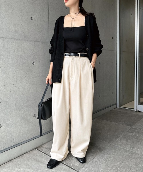 andme(アンドミー)の「コーデュロイコクーンワイドパンツ(その他パンツ・レディース・アイボリー/ブラウン/ブラック・M)」の14枚目の写真