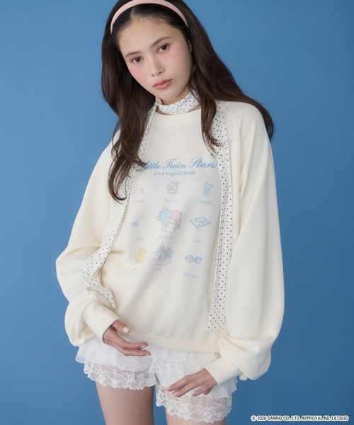 CUTSEW LACE ZIPUP/カットソーレースジップアップ（スウェット）｜JOSE