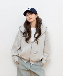 balloon short zip hoodie / バルーンショートジップフーディ