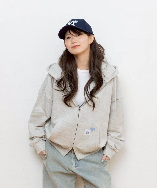 kaoyorinakami(カオヨリナカミ)の「balloon short zip hoodie / バルーンショートジップフーディ(パーカー・メンズ・グレー/ブラウン/ネイビー/レッド/ブルー/ブラック・LARGE/MEDIUM/X-LARGE/SMALL)」の3枚目の写真