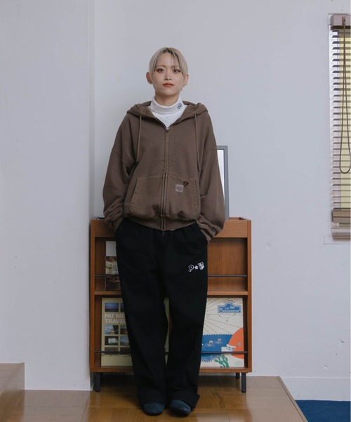 kaoyorinakami(カオヨリナカミ)の「balloon short zip hoodie / バルーンショートジップフーディ(パーカー・メンズ・グレー/ブラウン/ネイビー/レッド/ブルー/ブラック・LARGE/MEDIUM/X-LARGE/SMALL)」の14枚目の写真