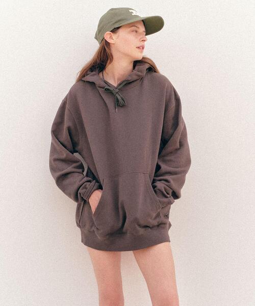 MANASTASH(マナスタッシュ)の「HEMP@by manastash HEMP DAYS SWEAT HOODIE(パーカー・メンズ・グレー系その他3/モカ/チャコールグレー・L/M/XL)」の7枚目の写真