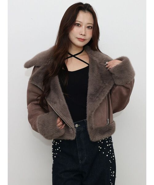 MERCURYDUO(マーキュリーデュオ)の「リブチョーカーニット(ニット/セーター・レディース・ブラック/レッド・FREE)」の18枚目の写真