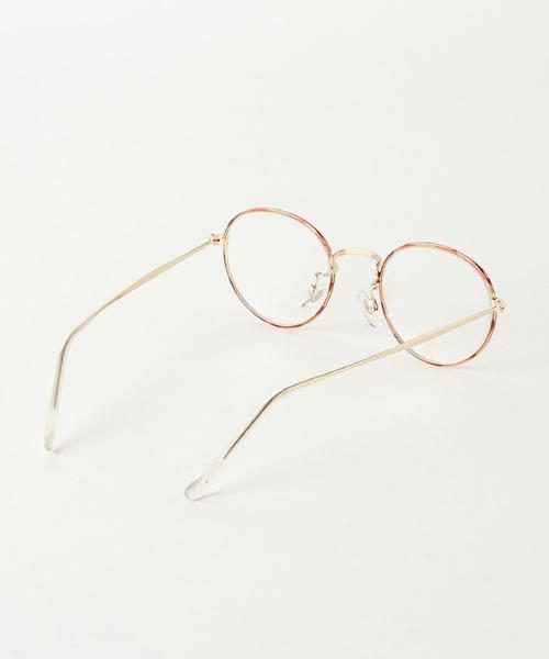 coen（コーエン）の「メタルフレームボストンメガネ（メガネ・レディース・ブラウン/シルバー系その他/ゴールド系その他・FREE）」の6枚目の写真