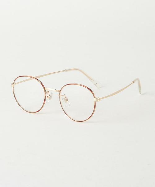 coen（コーエン）の「メタルフレームボストンメガネ（メガネ・レディース・ブラウン/シルバー系その他/ゴールド系その他・FREE）」の9枚目の写真