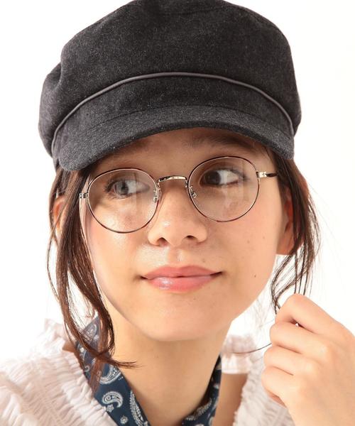 coen（コーエン）の「メタルフレームボストンメガネ（メガネ・レディース・ブラウン/シルバー系その他/ゴールド系その他・FREE）」の4枚目の写真