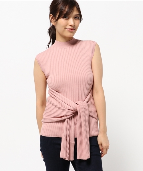 JILL STUART(ジルスチュアート)の「ドレーピーリブニット(ニット/セーター・レディース・ベージュ/ネイビー/ピンク・MEDIUM)」の20枚目の写真