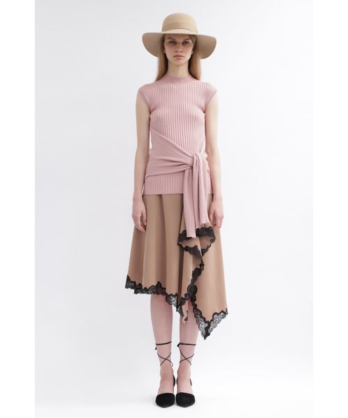 JILL STUART(ジルスチュアート)の「ドレーピーリブニット(ニット/セーター・レディース・ベージュ/ネイビー/ピンク・MEDIUM)」の19枚目の写真