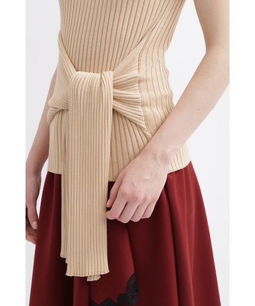 JILL STUART(ジルスチュアート)の「ドレーピーリブニット(ニット/セーター・レディース・ベージュ/ネイビー/ピンク・MEDIUM)」の13枚目の写真