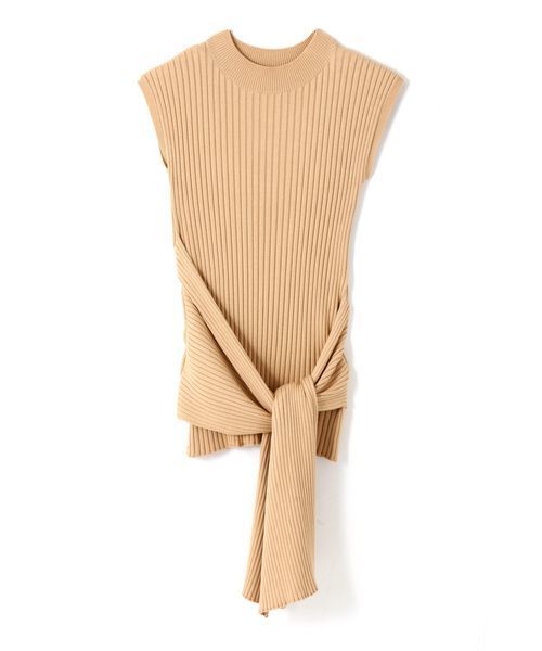 JILL STUART(ジルスチュアート)の「ドレーピーリブニット(ニット/セーター・レディース・ベージュ/ネイビー/ピンク・MEDIUM)」の12枚目の写真
