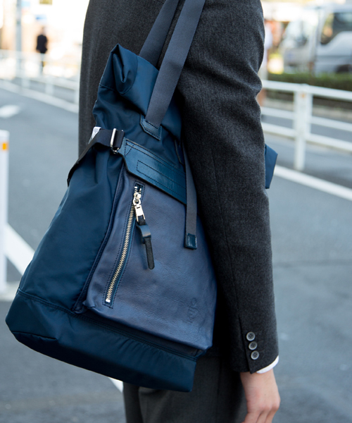 AS2OV（アッソブ）の「【AS2OV】別注HIDENSITY TOTE（トートバッグ・メンズ・ネイビー/ブラック・FREE）」の14枚目の写真