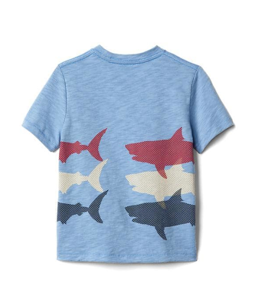 GAP（ギャップ）の「Gap アメリカーナ半袖スラブTシャツ（Tシャツ/カットソー・キッズ・ブルー/レッド/ホワイト系その他/オフホワイト/グレー・90cm/80ｃｍ/95cm/100cm/105cm/110cm）」の6枚目の写真