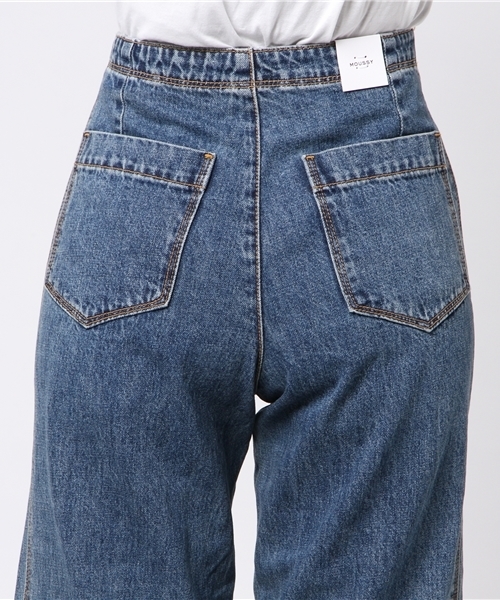 MOUSSY（マウジー）の「FRONT BUTTON WIDE DENIM（デニムパンツ・レディース・ブルー・23inch/24inch/25inch/26inch）」の8枚目の写真