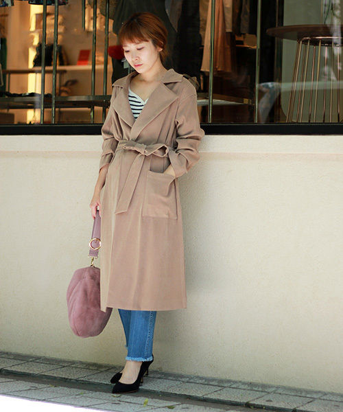 le.coeur blanc（ルクールブラン）の「ラウンドファーストラップバッグ（ハンドバッグ・レディース・ピンク/グレー・FREE）」の5枚目の写真