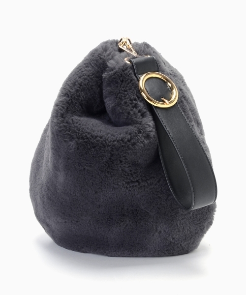 le.coeur blanc（ルクールブラン）の「ラウンドファーストラップバッグ（ハンドバッグ・レディース・ピンク/グレー・FREE）」の7枚目の写真