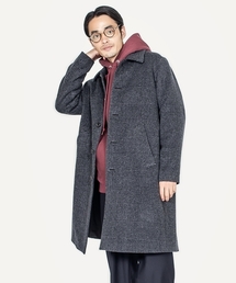 SHIPS JET BLUE | 【MEN’S NON-NO掲載 成田凌さん着用】SHIPS JET BLUE: グレンチェック ステンカラーコート■(ステンカラーコート)